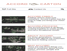 Tablet Screenshot of m.accordcarton.com